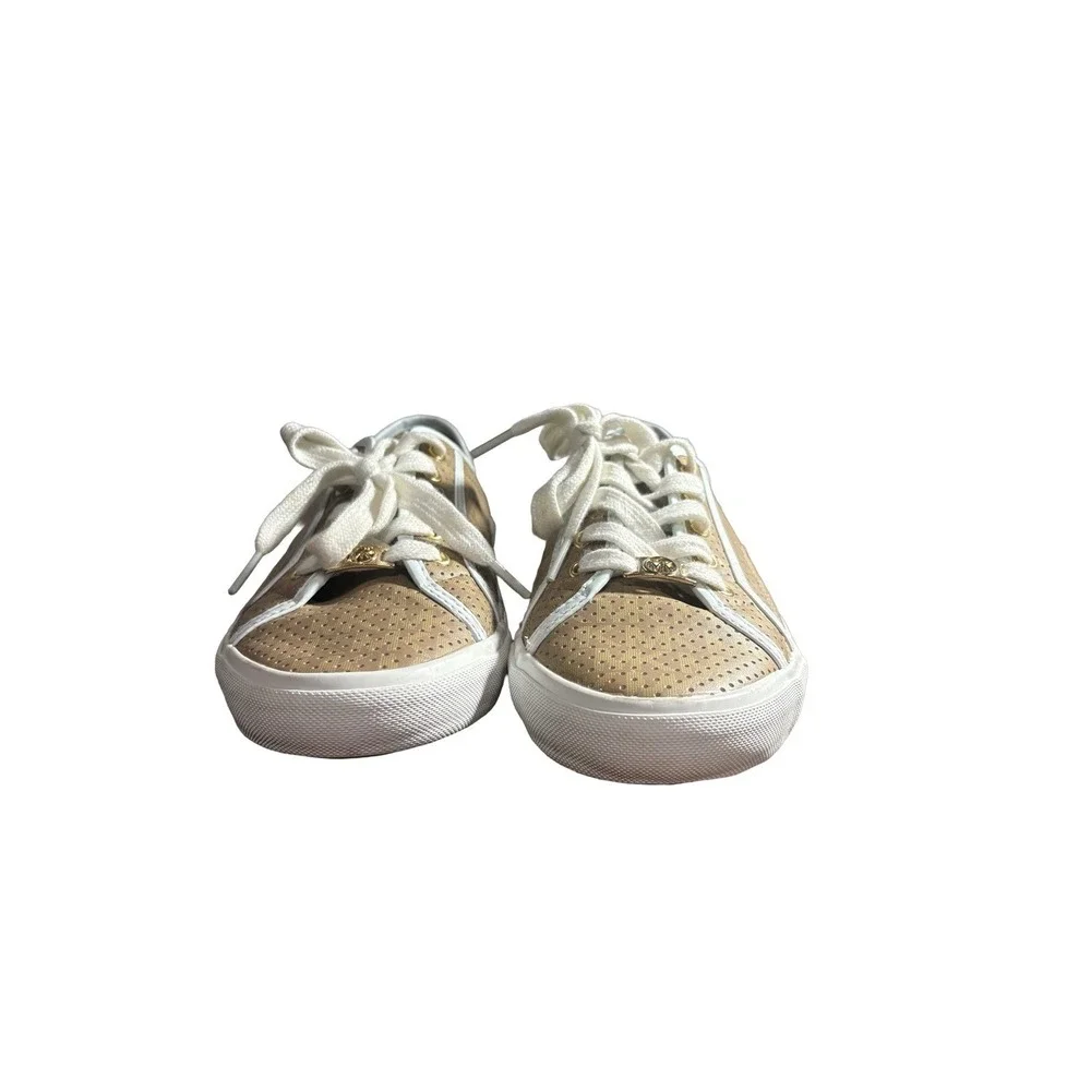 Michael‎ Kors Ima Boerum Youth Sneakers Size 5 Camel Charm Logo